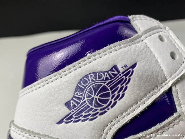 Official Maikesneakers CD0461-151 COURT AIR HIGH JORDAN 1 PURPLE RETRO 0816